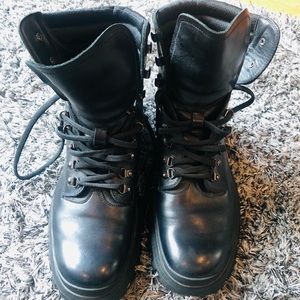 Men Prada Combat Boots